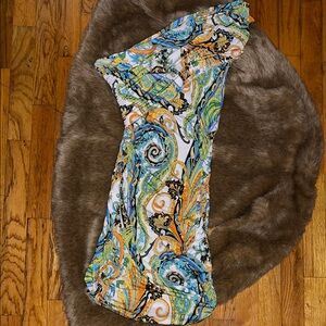 Colorful Paisley Print Dress